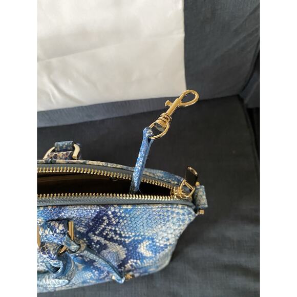 Brahmin Leather Handbag Large Duxbury Satchel - Joyful Oceangrove BRAND NEW - Picture 7 of 13